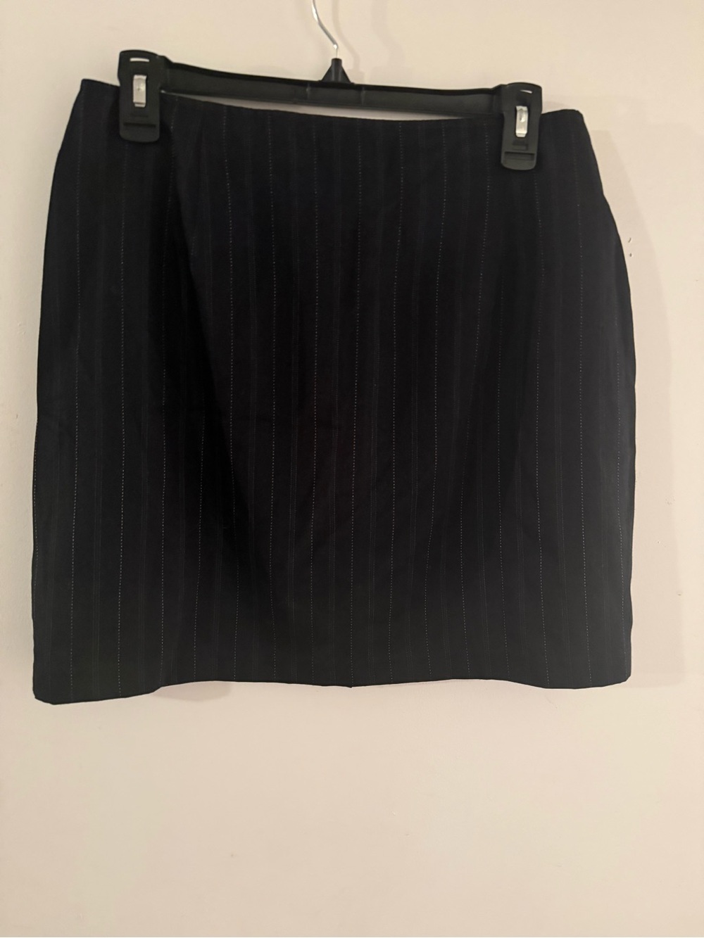 Star City Black Pinstripe Mini Skirt